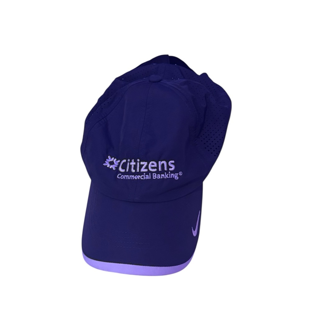 Nike citizens commercial banking blue hat with white accents, one size hat.